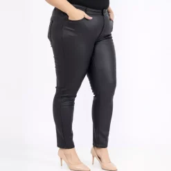 JEANS Housut | Plus!></noscript>Girl Vivi Coated housut musta