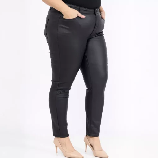 JEANS Housut | Plus!>Girl Vivi Coated housut musta
