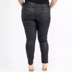 JEANS Housut | Plus!></noscript>Girl Vivi Coated housut musta
