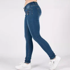 JEANS Farkut></noscript>Girl Vivi Low waist stretchfarkut sininen