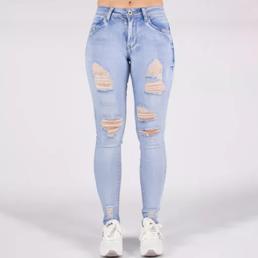 JEANS Farkut>Girl Vivi push up stretchfarkut vaaleansininen
