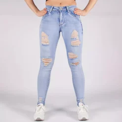 JEANS Farkut>Girl Vivi push up stretchfarkut vaaleansininen