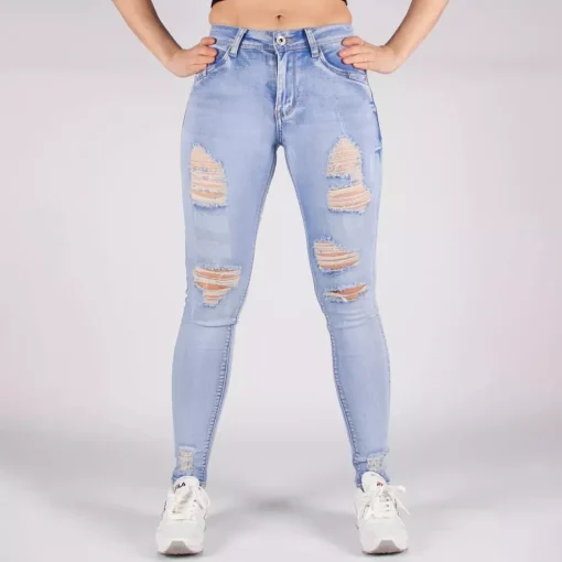 JEANS Farkut>Girl Vivi push up stretchfarkut vaaleansininen