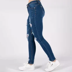 JEANS Farkut></noscript>Girl Vivi push up stretchfarkut t.sininen