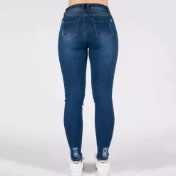 JEANS Farkut></noscript>Girl Vivi push up stretchfarkut t.sininen