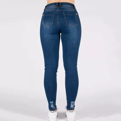 JEANS Farkut>Girl Vivi push up stretchfarkut t.sininen