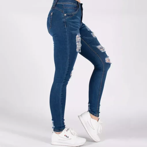 JEANS Farkut>Girl Vivi push up stretchfarkut t.sininen