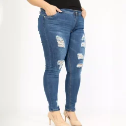 JEANS Farkut | Plus!></noscript>Girl Vivi revityt stretchfarkut sininen