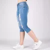 JEANS Shortsit Ja Caprit | Farkut>Girl Vivi Ripped farkkucaprit v.sininen