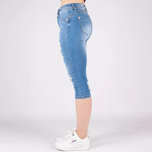 JEANS Shortsit Ja Caprit | Farkut>Girl Vivi Ripped farkkucaprit v.sininen