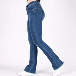 JEANS Farkut>Girl Vivi Ripped Flared stretchfarkut sininen