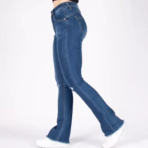 JEANS Farkut>Girl Vivi Ripped Flared stretchfarkut sininen