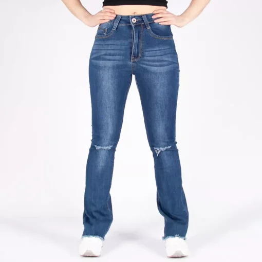 JEANS Farkut>Girl Vivi Ripped Flared stretchfarkut sininen