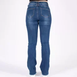JEANS Farkut></noscript>Girl Vivi Ripped Flared stretchfarkut sininen