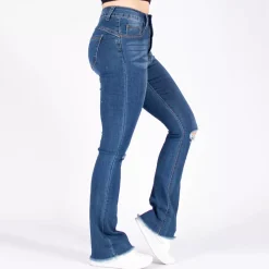 JEANS Farkut></noscript>Girl Vivi Ripped Flared stretchfarkut sininen