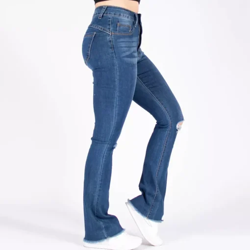 JEANS Farkut>Girl Vivi Ripped Flared stretchfarkut sininen