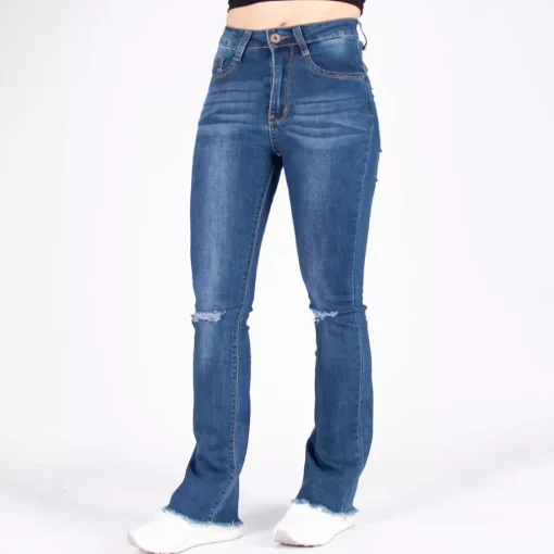 JEANS Farkut>Girl Vivi Ripped Flared stretchfarkut sininen
