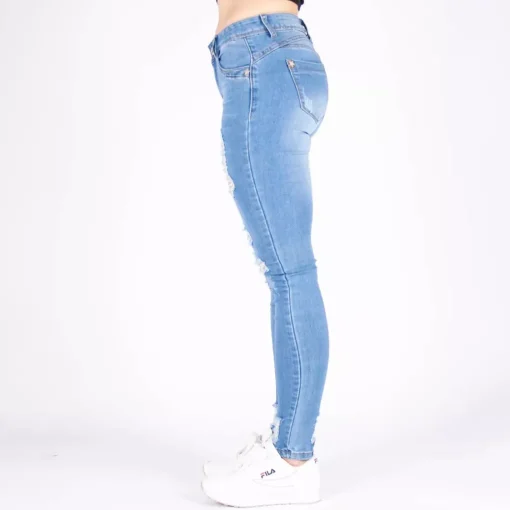 JEANS Farkut>Girl Vivi ripped skinny stretchfarkut vaaleansininen