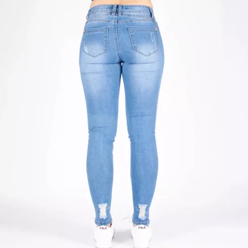 JEANS Farkut>Girl Vivi ripped skinny stretchfarkut vaaleansininen