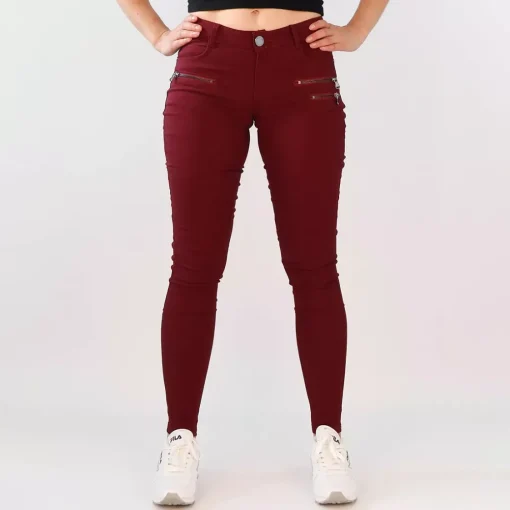 JEANS Farkut>Girl Vivi stretchfarkut burgundi