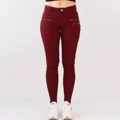 JEANS Farkut>Girl Vivi stretchfarkut burgundi