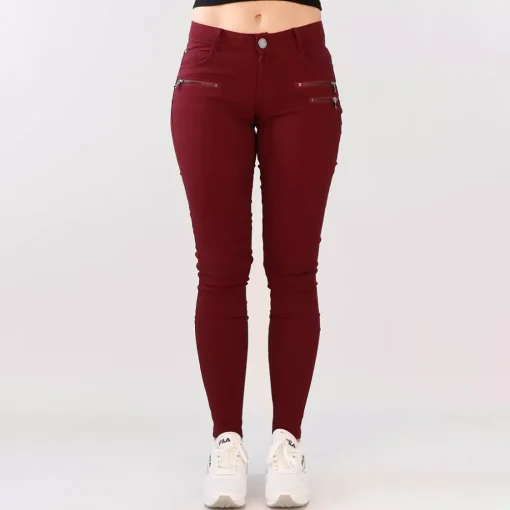 JEANS Farkut>Girl Vivi stretchfarkut burgundi