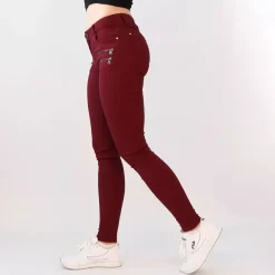 JEANS Farkut></noscript>Girl Vivi stretchfarkut burgundi