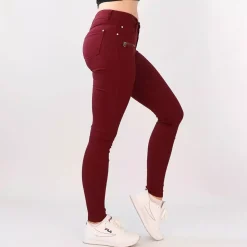 JEANS Farkut></noscript>Girl Vivi stretchfarkut burgundi