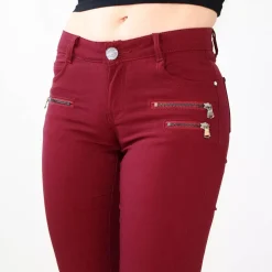 JEANS Farkut></noscript>Girl Vivi stretchfarkut burgundi