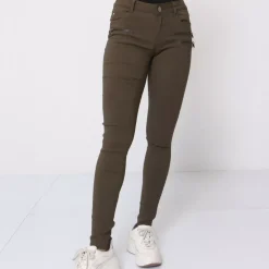 JEANS Farkut>Girl Vivi stretchfarkut khaki dark