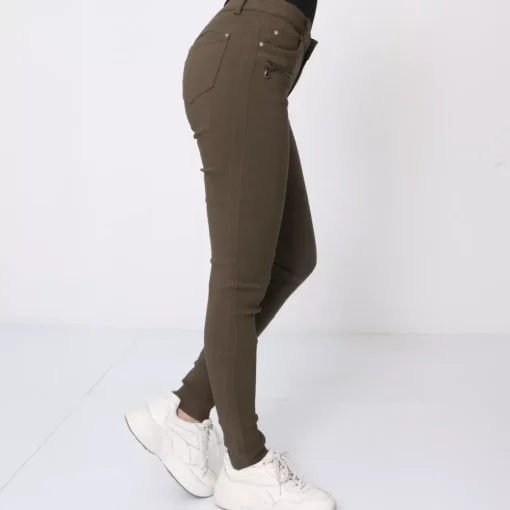 JEANS Farkut>Girl Vivi stretchfarkut khaki dark