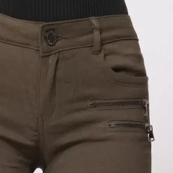 JEANS Farkut></noscript>Girl Vivi stretchfarkut khaki dark