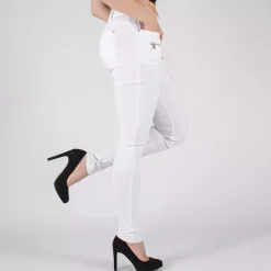 JEANS Farkut></noscript>Girl Vivi stretchfarkut valkoinen