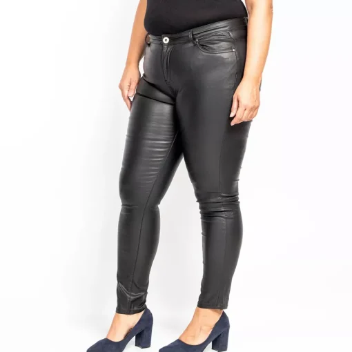JEANS Housut | Plus!>Goodies Coated housut musta