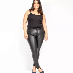 JEANS Housut | Plus!></noscript>Goodies Coated housut musta