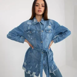 JEANS Takit>G-Smack Hazel farkkutakki vyöllä sininen
