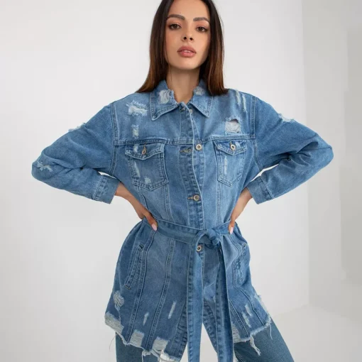 JEANS Takit>G-Smack Hazel farkkutakki vyöllä sininen