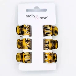 JEANS Hiustarvikkeet>Hainhammasklipsi 1.5 cm tortoise 6 kpl