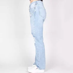 JEANS Farkut></noscript>i8DENIM revityt strechfarkut vaaleansininen