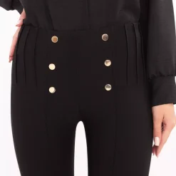 JEANS Housut></noscript>Louis Francoise stretch-housut musta