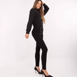 JEANS Housut></noscript>Louis Francoise stretch-housut musta