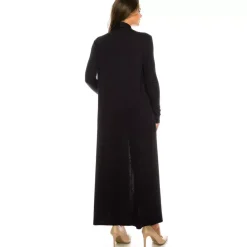 JEANS Takit></noscript>JSL Leona extrapitkä trikootakki musta