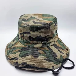 JEANS Kesähatut>Kalastajanhattu kaulalenkillä green camo