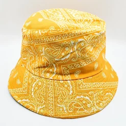 JEANS Kesähatut>Kalastajanhattu mustard paisley