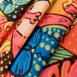 JEANS Kasvosuojat>Kasvosuoja laskostettu kissat/värikäs