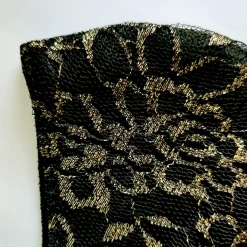 JEANS Kasvosuojat></noscript>Kasvosuoja pitsillä  kulta/musta