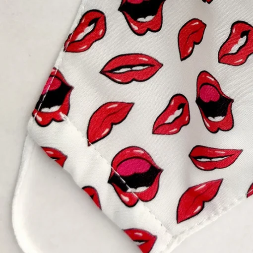 JEANS Kasvosuojat>Kasvosuoja puuvillainen lips/valkoinen