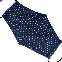 JEANS Kasvosuojat>Kasvosuoja puuvillainen polka/denimsininen