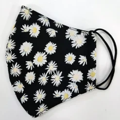 JEANS Kasvosuojat>Kasvosuoja puuvillainen päivänkakkarat/musta