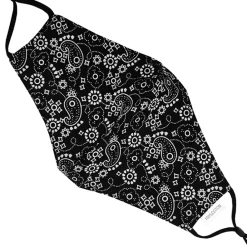 JEANS Kasvosuojat>Kasvosuoja puuvillainen säädettävä paisley/musta